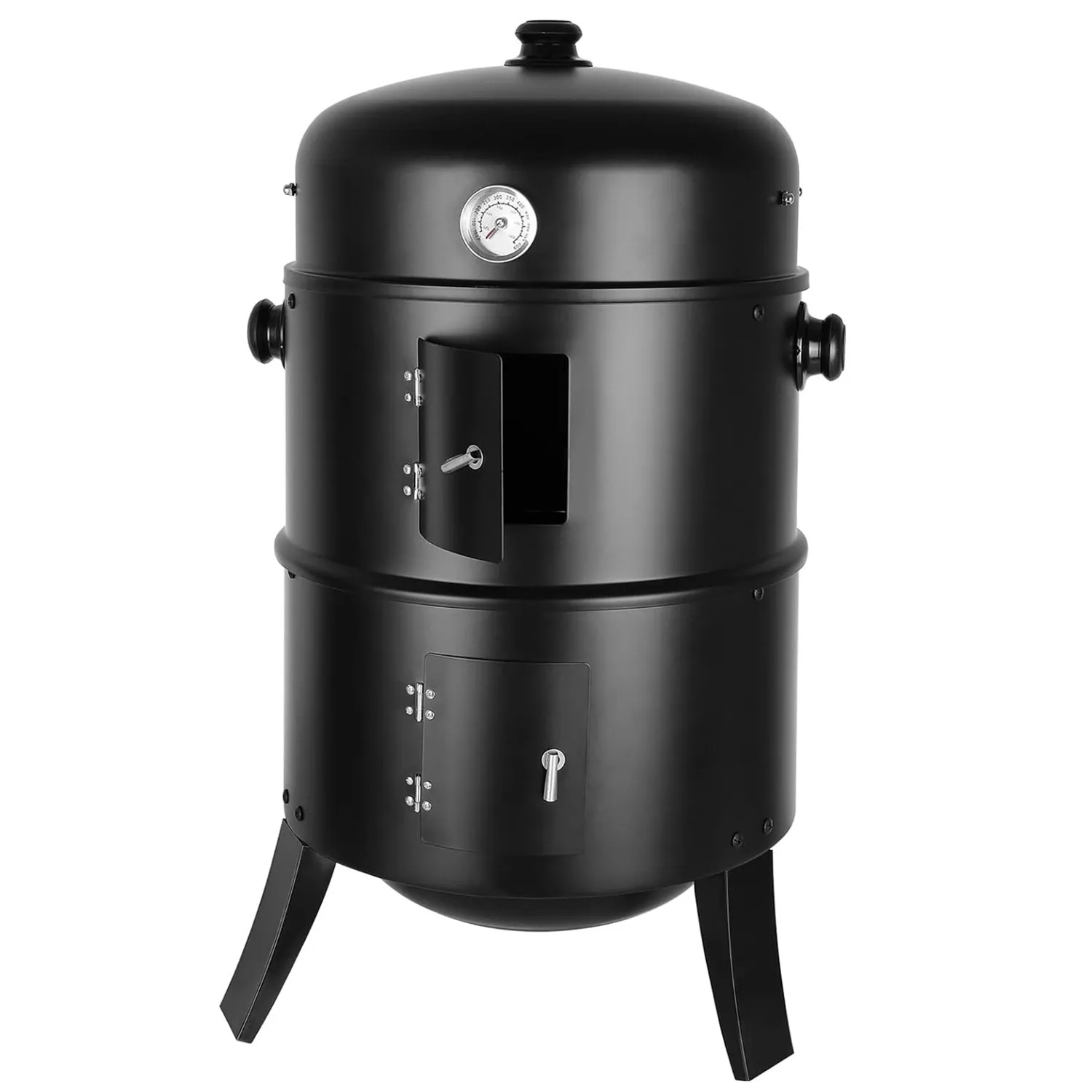 Räucherofen, Räucherofen mit Edelstahlgrill, 3-in-1-Holzkohlegrill, Räucherofen, Räucherofen Image