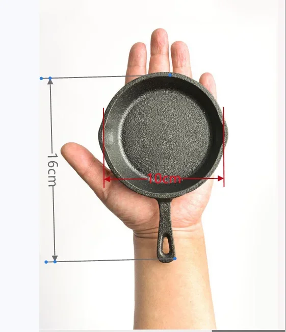 Mini-Omelettpfanne aus Gusseisen, antihaftbeschichtet, Omelettknödel, göttliche heiße Bratpfannen, Frühstücks-Omelett, tragbar, kleine Eier zum Kochen