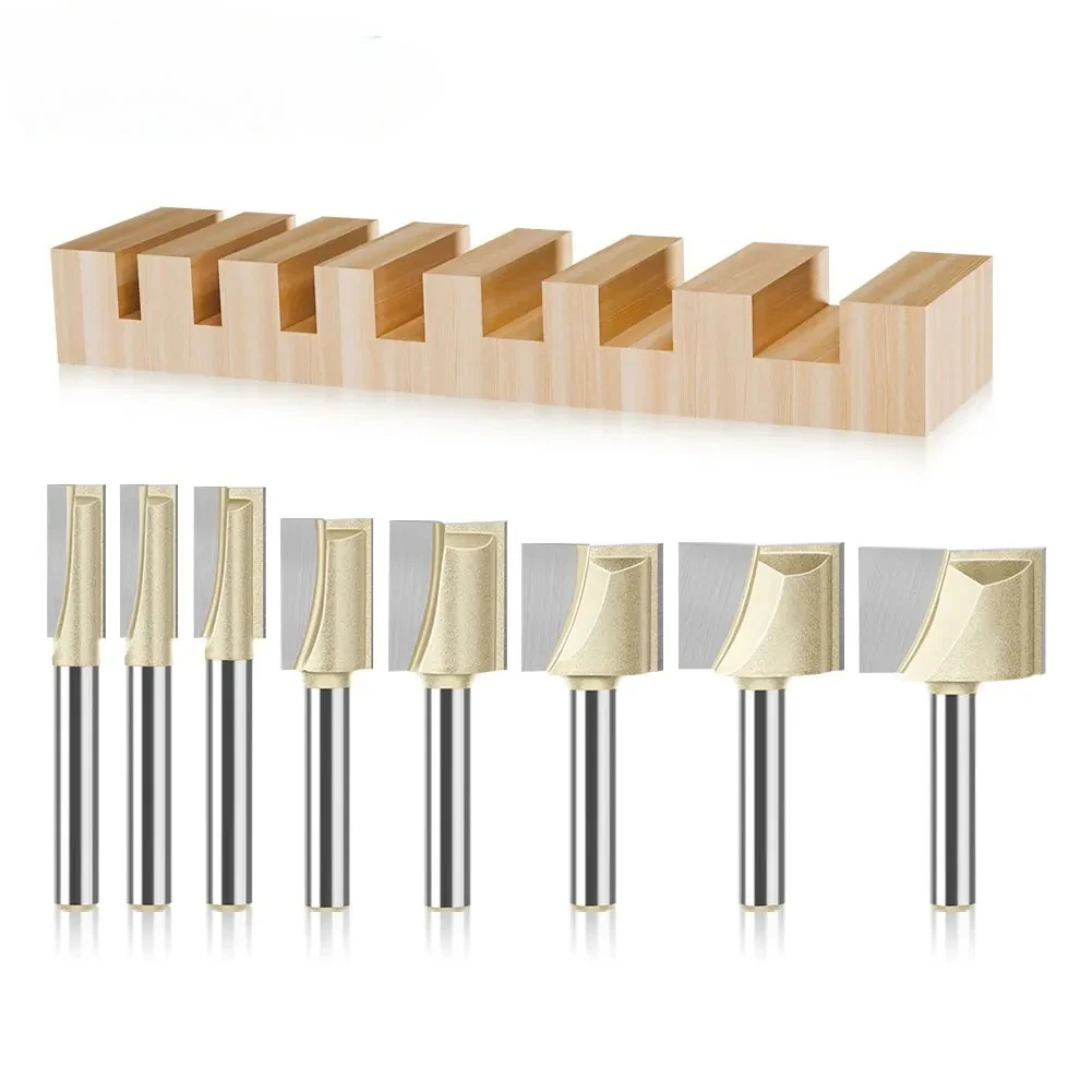 Professionelle Grade 6mm 12mm Schaft Fräser Für Holz, Wolfram Hartmetall Router Bit Reinigung Bottom Bit Holz werkzeug Set fresa Image