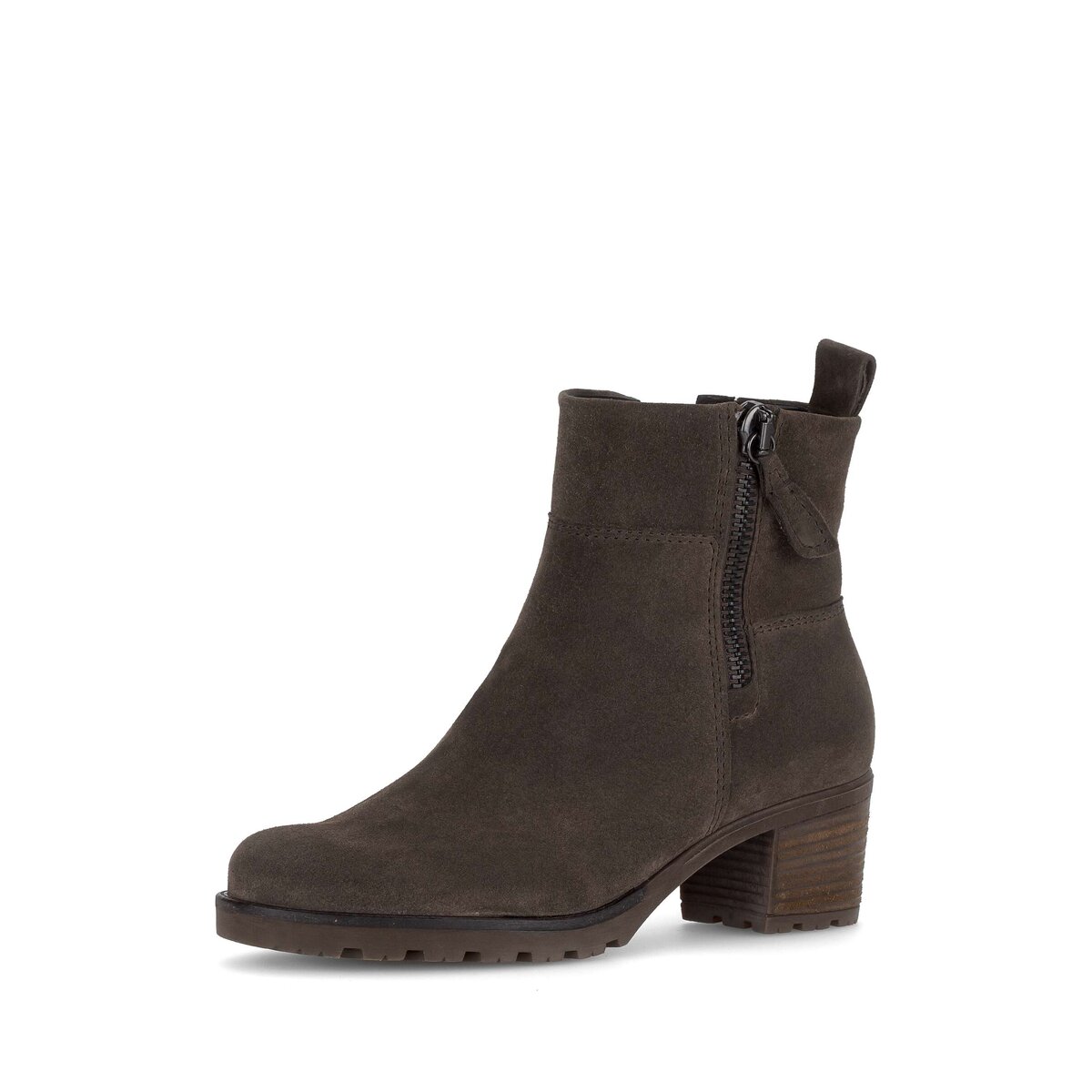 Stiefelette GABOR "Sportliche Stiefelette Rauleder", Damen, Gr. 44, braun, Schuhe Stiefelette