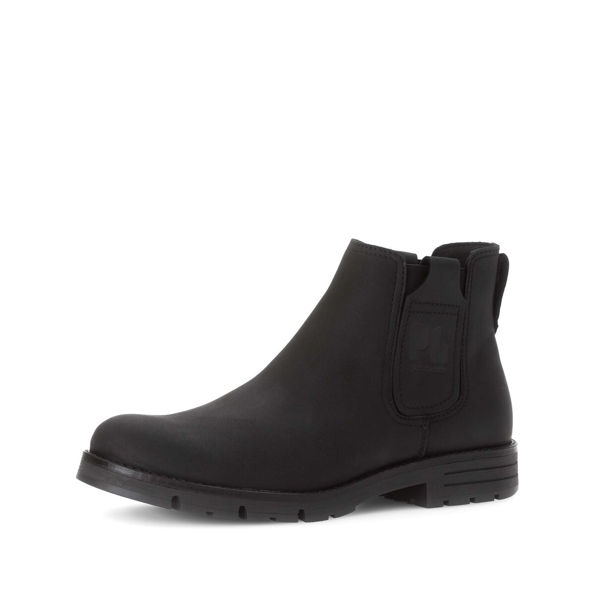 Chelseaboots GABOR "Gabor Chelsea Boot Glattleder", Herren, Gr. 44,5, schwarz, Schuhe Chelseaboots