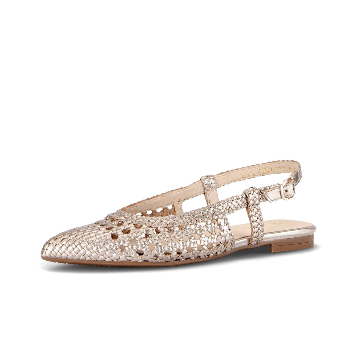 Slingpumps GABOR "Slingpumps", Damen, Gr. 37,5, gold, Schuhe Slingpumps