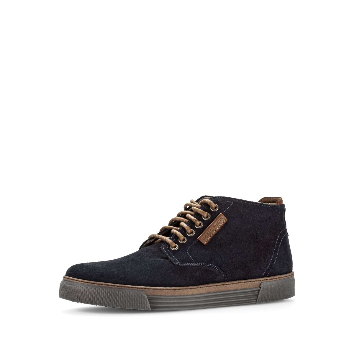 Sneaker GABOR "Gabor Sneaker high Rauleder", Herren, Gr. 44,5, blau, Schuhe Sneaker