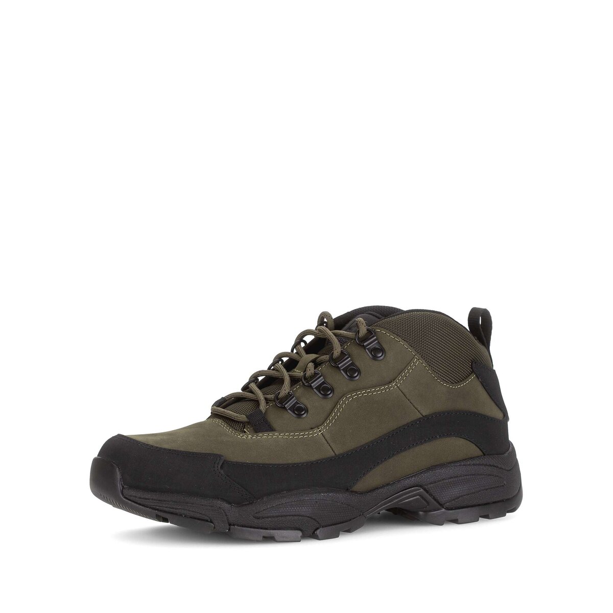 Sneaker GABOR "Gabor Sneaker low Rauleder", Damen, Gr. 44, grün, Schuhe Sneaker