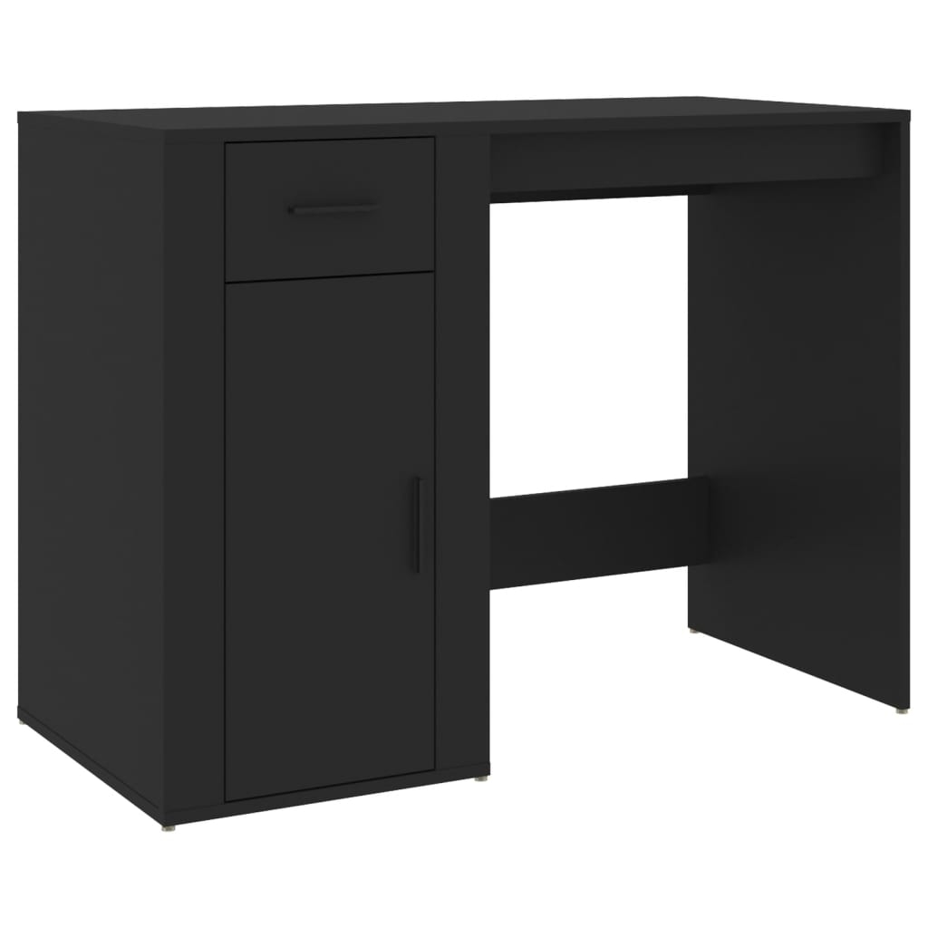 vidaXL Schreibtisch Schwarz 100x49x75 cm Holzwerkstoff Image