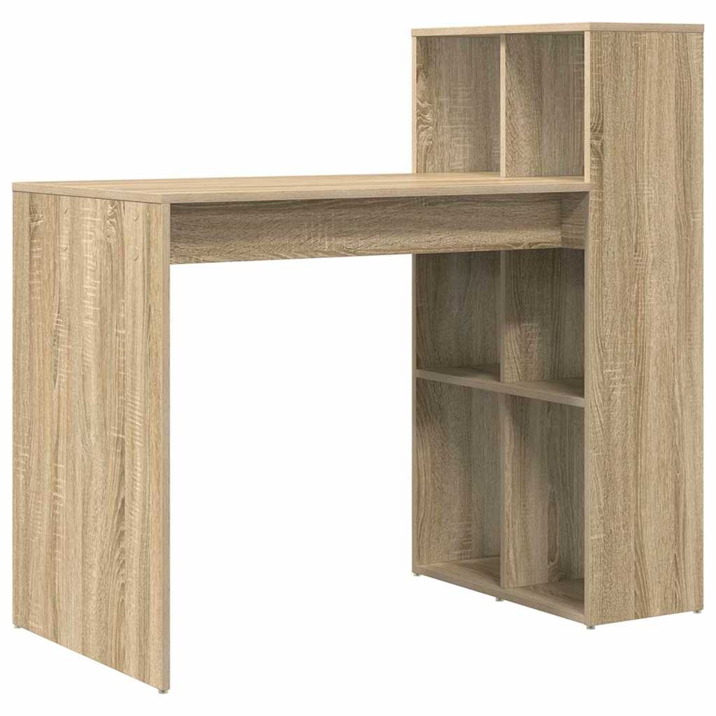 vidaXL Schreibtisch Sonoma-Eiche 108 x 55 x 103.5 cm Holzwerkstoff Image