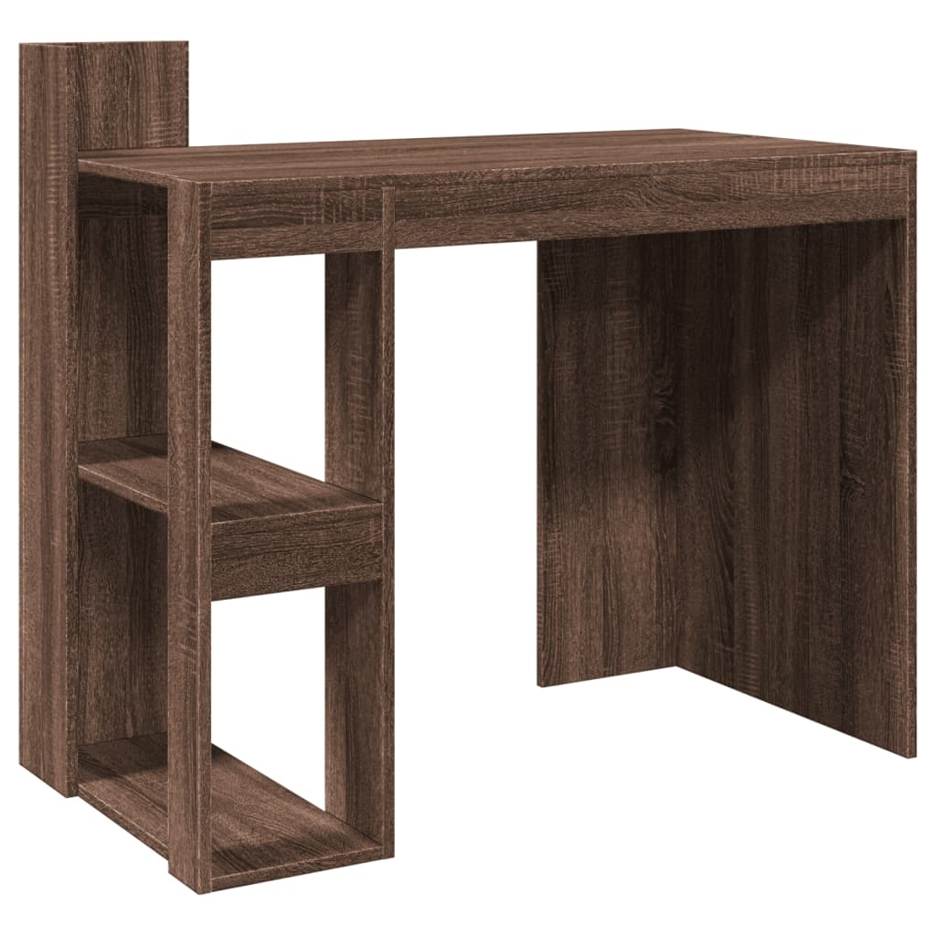 vidaXL Schreibtisch Braun Eichen-Optik 103,5x56,5x94 cm Holzwerkstoff Image