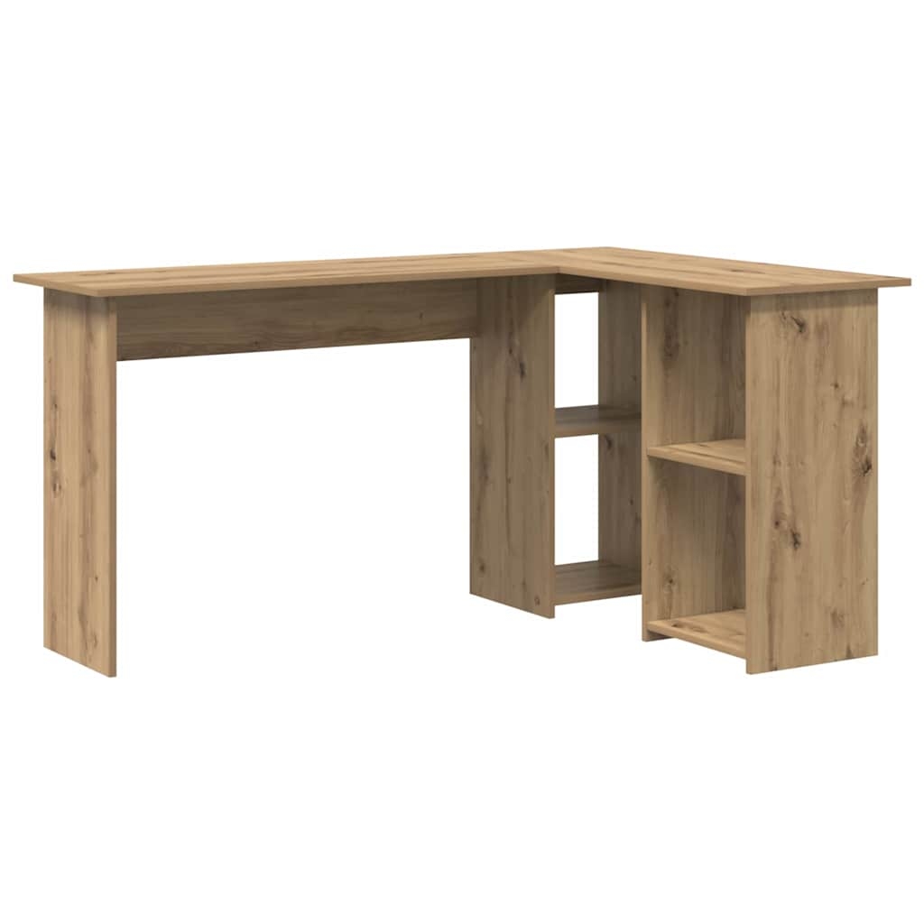 vidaXL Schreibtisch Artisan-Eiche 142 x 102 x 73 cm Holzwerkstoff Image