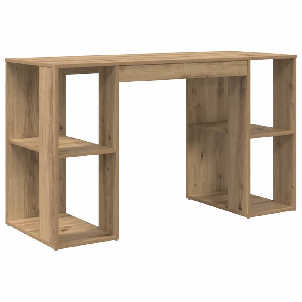 vidaXL Schreibtisch Artisan-Eiche 130 x 50,5 x 75 cm Holzwerkstoff Image