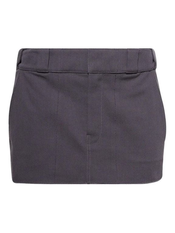 Belt-Loop Mini Skirt - Blue - Alexander Wang Skirts