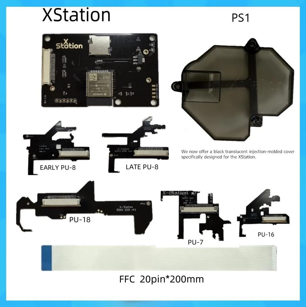 XStation Optischer Disc-Drive-Emulator PS1-Spielkonsole ODE XSTATION für PlayStation PS1, im Zusammenhang mit PICOTATION PSone PS2 PS3 PS4