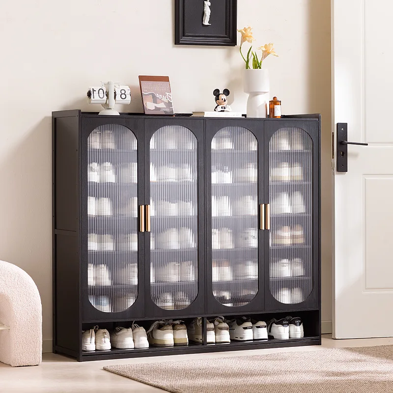 Neue schuh schrank haushalt mehrschichtige lagerung schuhe staub-proof tür veranda boden große kapazität veranda rack schuh rack