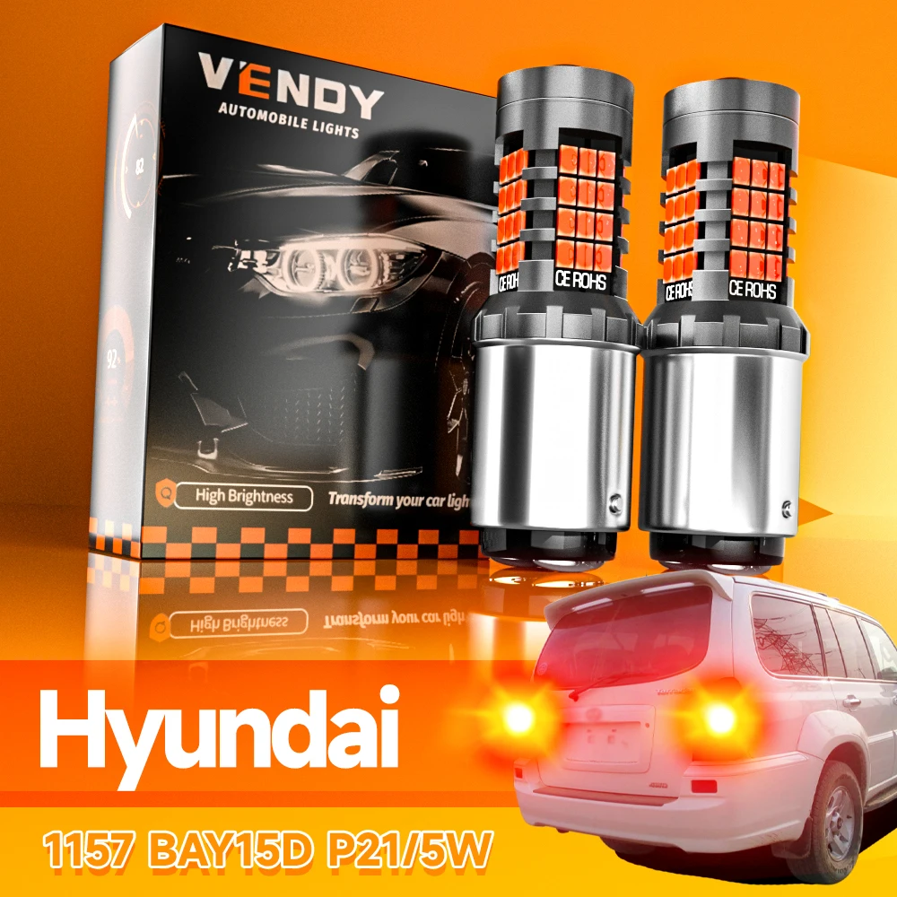 2 pz Lampada Della Luce Freno A LED P21/5 W 1157 BAY15D Canbus Per Hyundai Accent Elantra Sonata Santa Fe Tucson ix35 i20 i30 Ioniq Kona