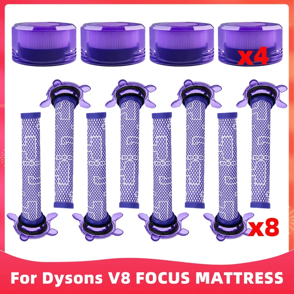 Passend für ( Dyson V8 FOCUS MATTRESS ) Vor- und Nachfilter Staubsauger Ersatzteil Zubehör Image