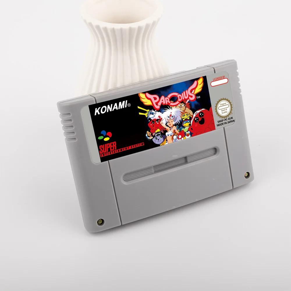 Parodius Deluxe Pack Action Game for SNES 16 Bit Game Card for EUR PAL Version SNES video Game Console FOR Nintendo