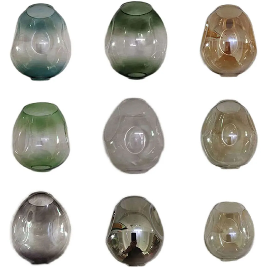 Dna schirme unregelmäßiger kronleuchter glas ersatz lampen schirm für lindsey dna geometrie kleine große e27 lichter abdeckung