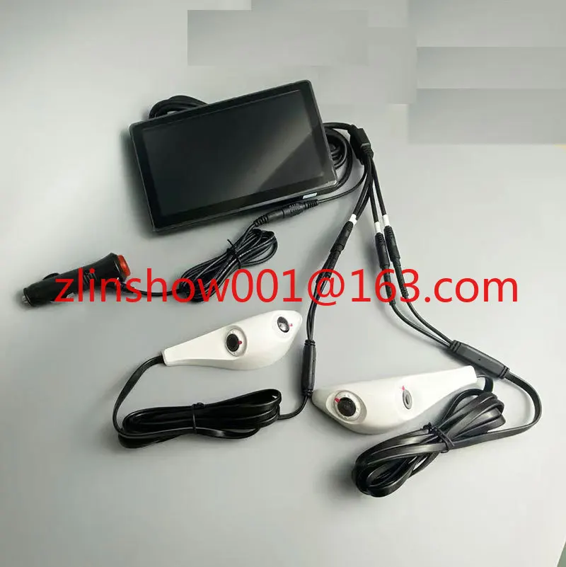 7-Zoll-Delfin-Fernglas vorne und hinten, integrierte Dual-Objektiv-Auto-elektronische Rückspiegelkamera AHD High Definition 1080P Image