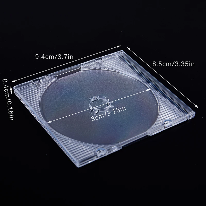 5/10Pcs DVD Fall CD Fall Leere Klare Kunststoff CD Fall Disc CD Box Haushalt Transparent Standard Einzigen disc Lagerung Boxen