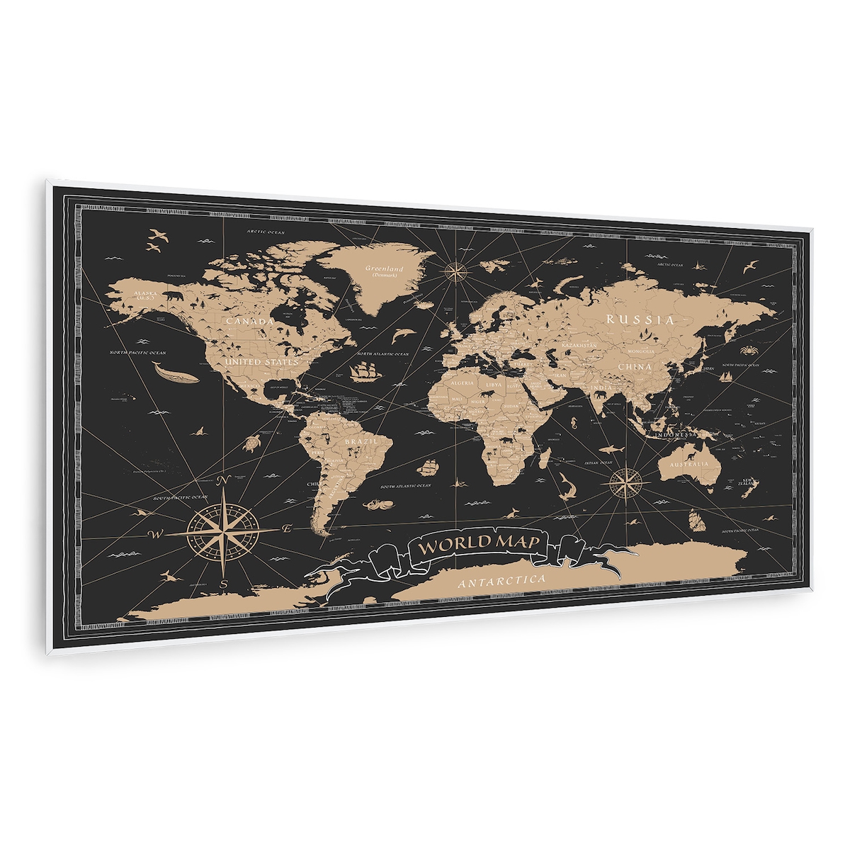 Klarstein Wonderwall Air Art Smart Infrarotheizung Nachtkarte 120x60cm 700W Mehrfarbig Image