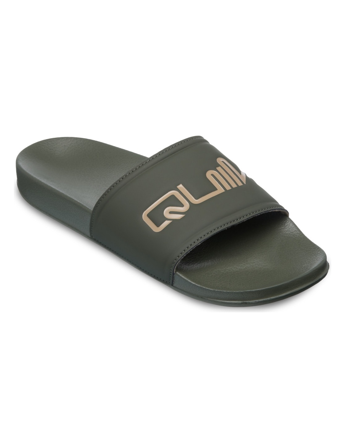 Sandale QUIKSILVER "Sessions Slide", Herren, Gr. 12(45), braun, Obermaterial:Obermaterial: 100% PU, Futter: 100% Textil, Laufsohle: 100% EVA;, Schuhe Sandale