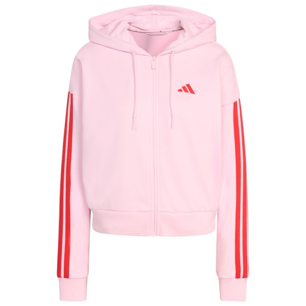 adidas - Women's 3-Stripes French Terry Full Zip Hoodie - Sweat- & Trainingsjacke Gr L rosa