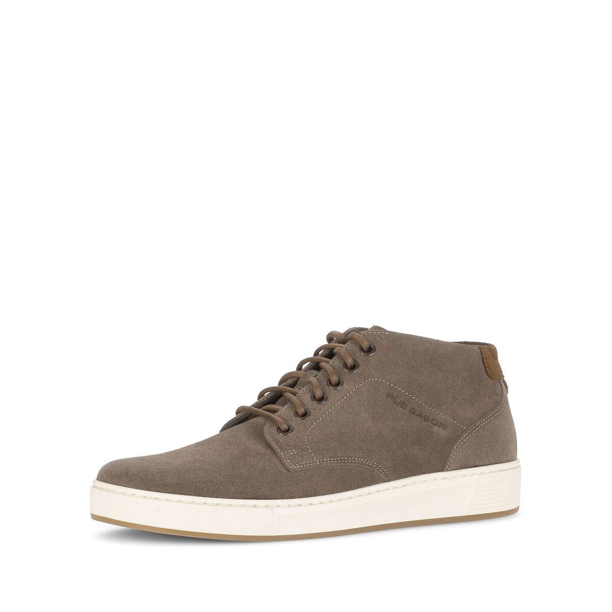 Sneaker GABOR "Gabor Sneaker low Rauleder", Damen, Gr. 48,5, braun, Schuhe Sneaker