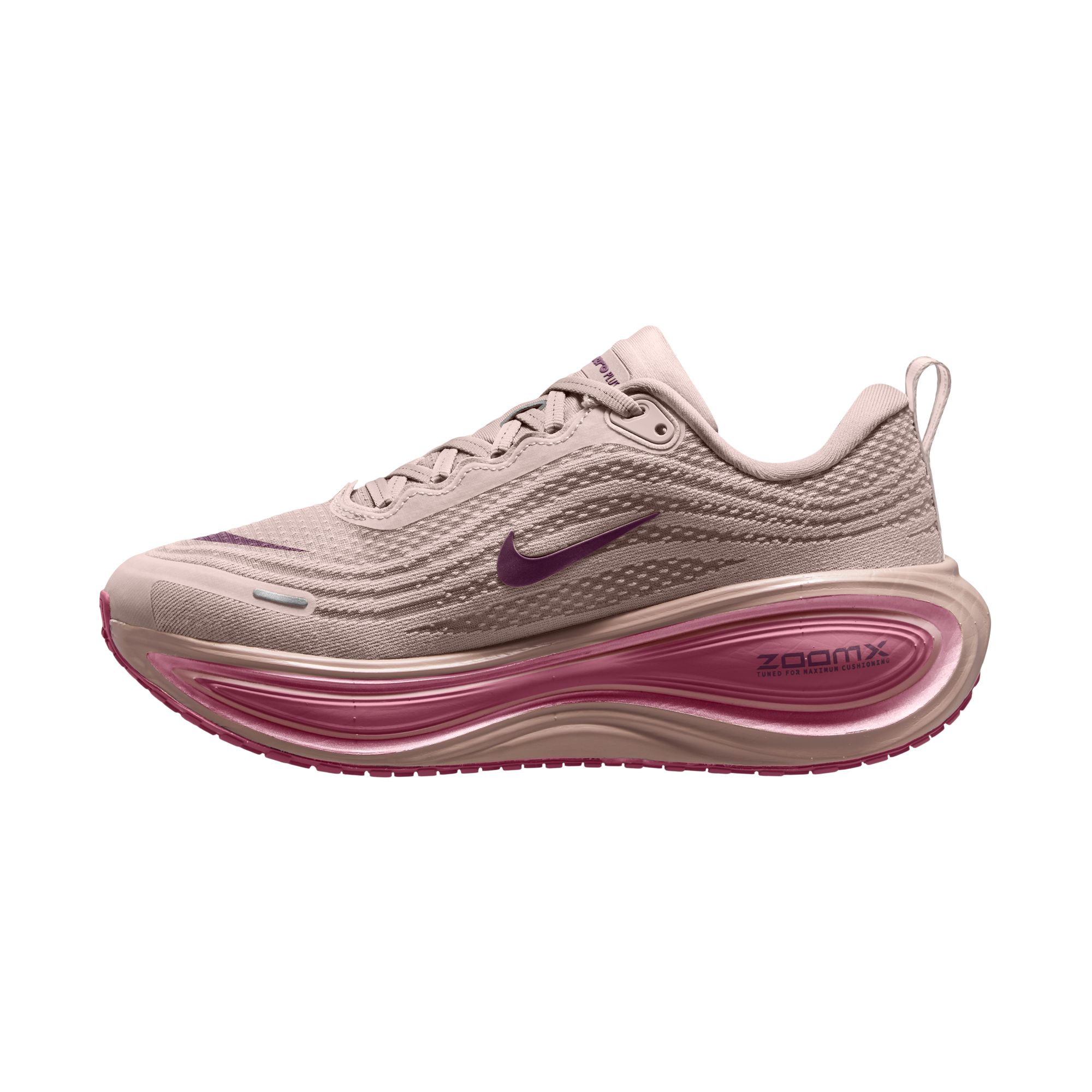 Laufschuh NIKE "W NIKE VOMERO PLUS", Damen, Gr. 42,5, silt rot, bordeaux, sweet beet, Synthetik, Textil, Schuhe Laufschuh