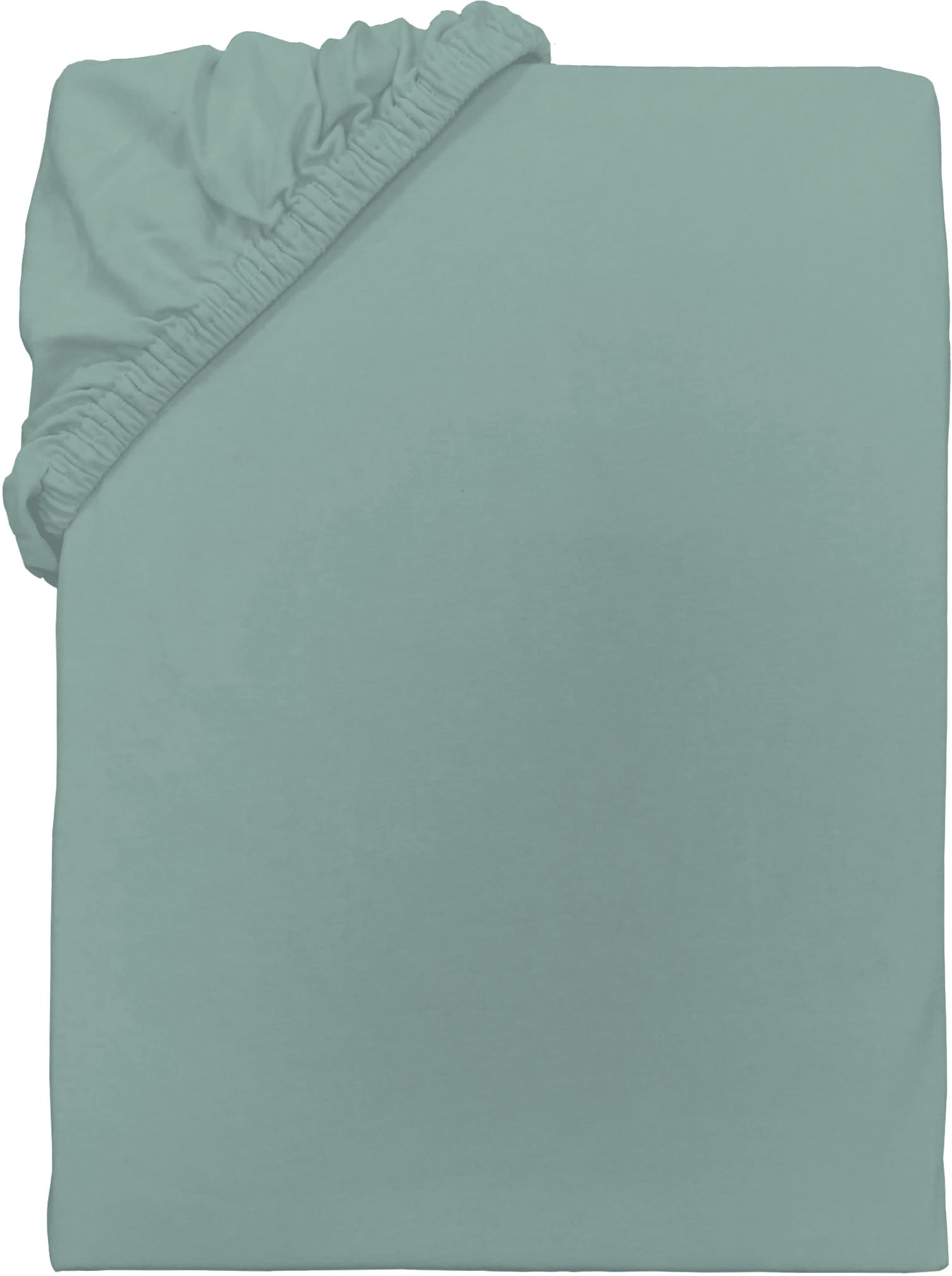 Spannbettlaken TOM TAILOR HOME "Tom Tailor Jersey", mint, B:180cm L:200cm, Jersey, Obermaterial: 100% Baumwolle, Bettlaken, Spannbettlaken, ab Größe 90x200 cm, Laken in hochwertiger Jersey Qualität
