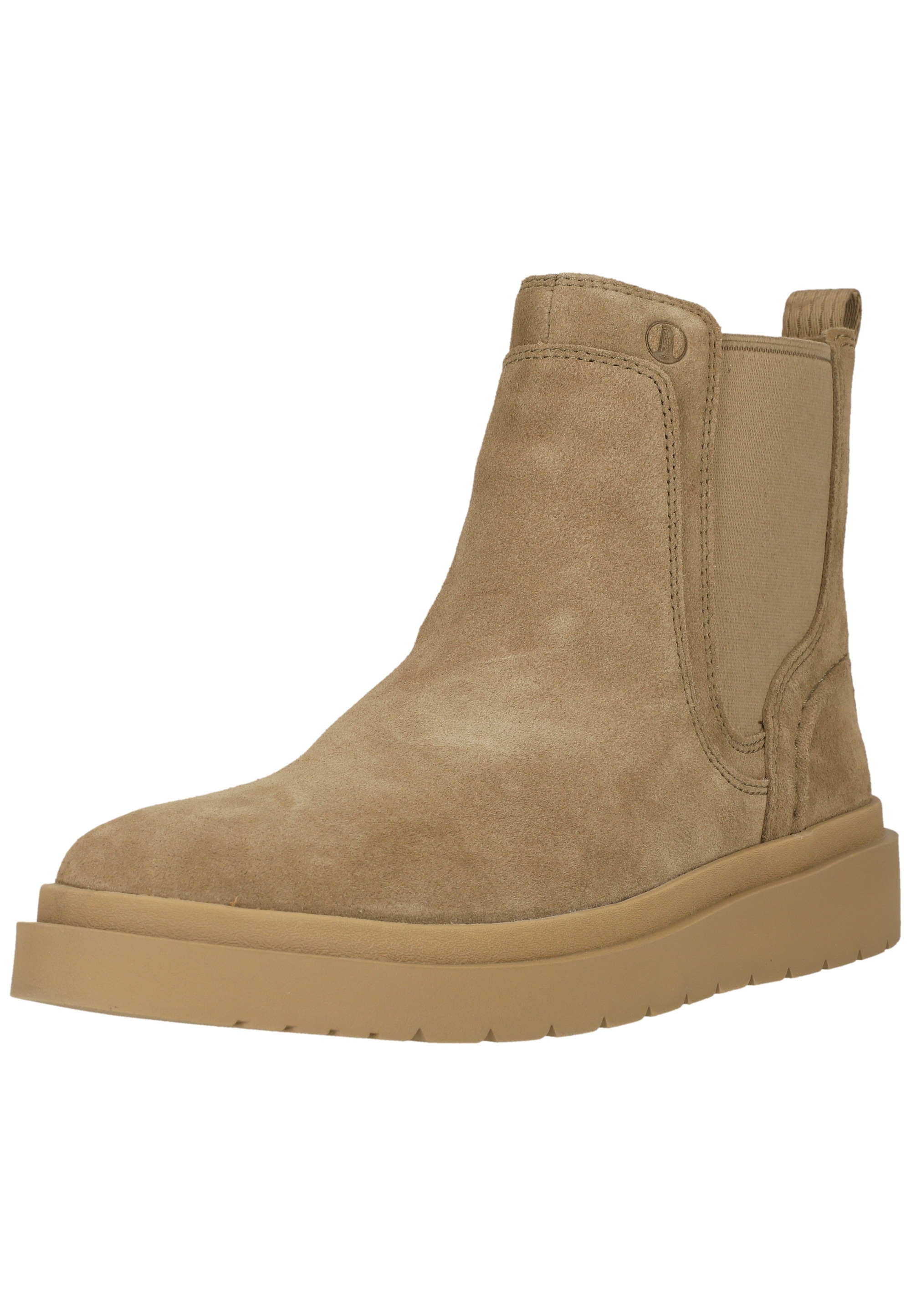 Stiefel CLARKS "Polden Easy", Damen, Gr. 41,5, beige, Leder, Schuhe Stiefel, mit leichter C360 EVA-Sohle