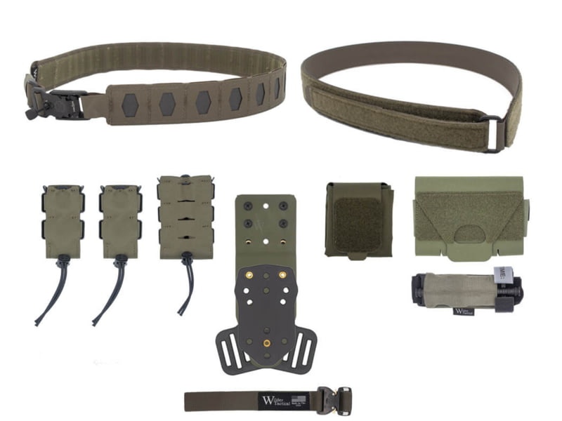 Wilder Tactical HITMAN GEAR Elite Kit V-Buckle MHP Adapter Ranger Green 2XL 44-48 HMGEKRG01XXL