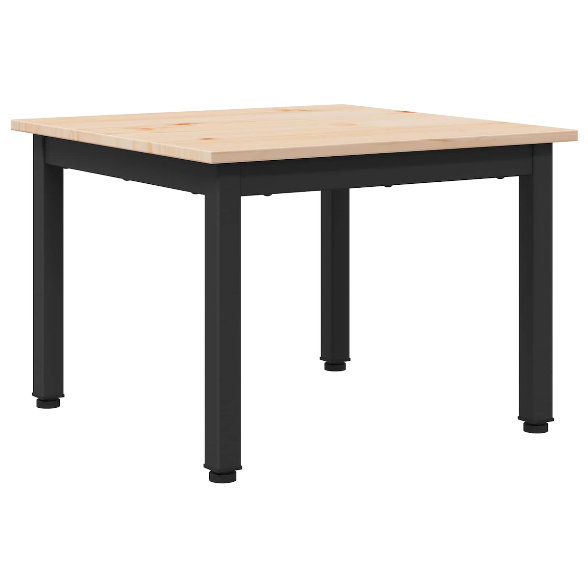 vidaXL Couchtisch Natur 50 x 50 x 36 cm Massives Kiefernholz Image