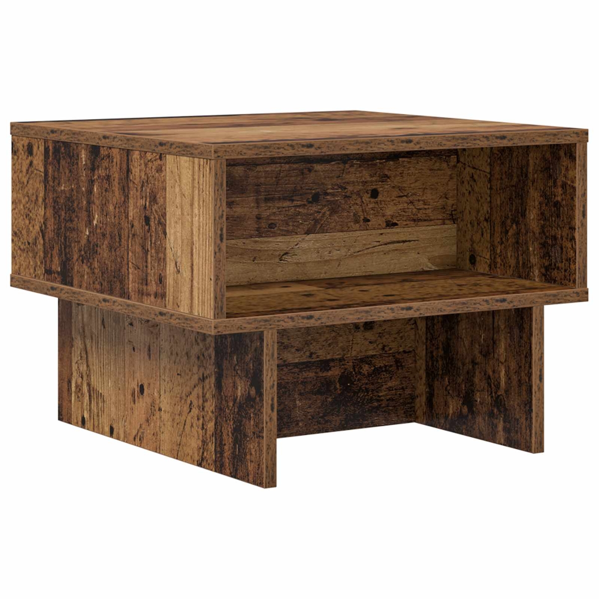 vidaXL Couchtisch Altholz 48 x 46 x 35 cm Holzwerkstoff Image