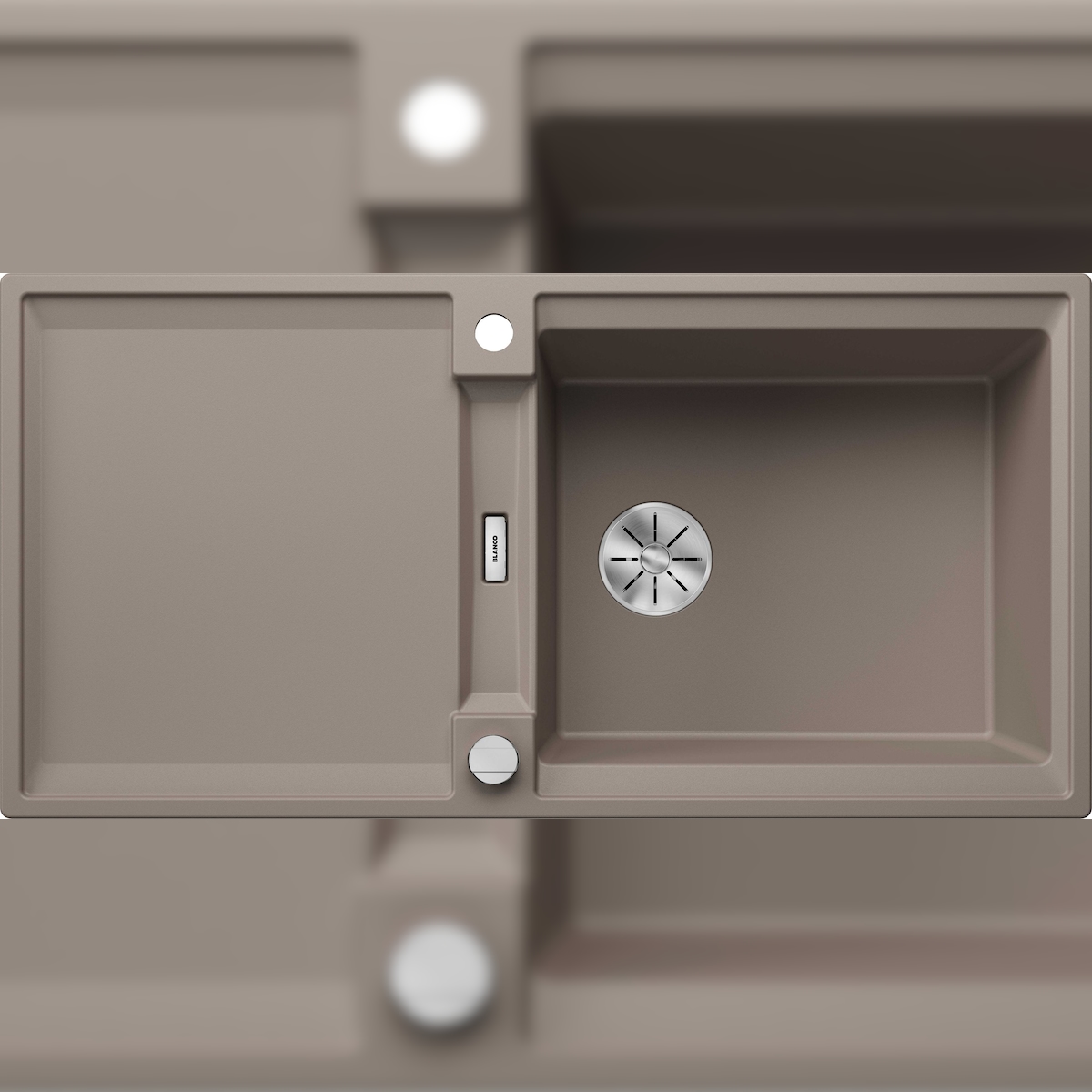 BLANCO GmbH + Co KG BLANCO ADIRA XL 6 S-F Einbauspüle SILGRANIT tartufo ab 60 cm Excenter