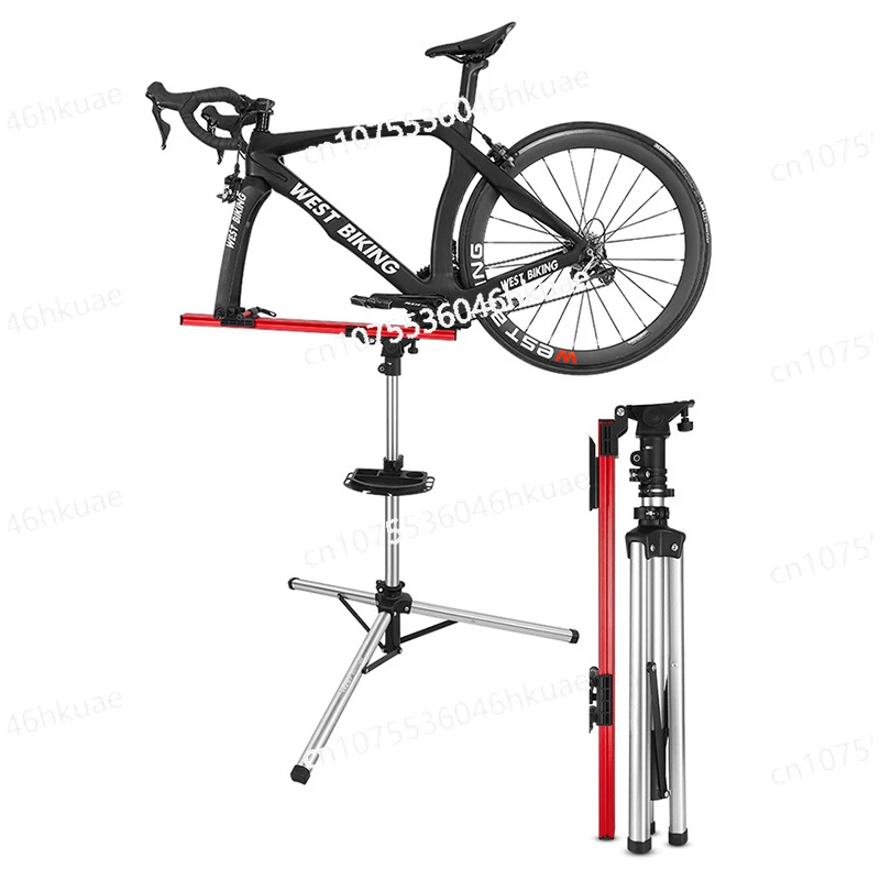 Professionelle Mechaniker Fahrrad Reparatur Ständer MTB Rennrad Wartung Arbeitsplatz Faltbare Einstellbare Waschen Fahrrad Rack Image