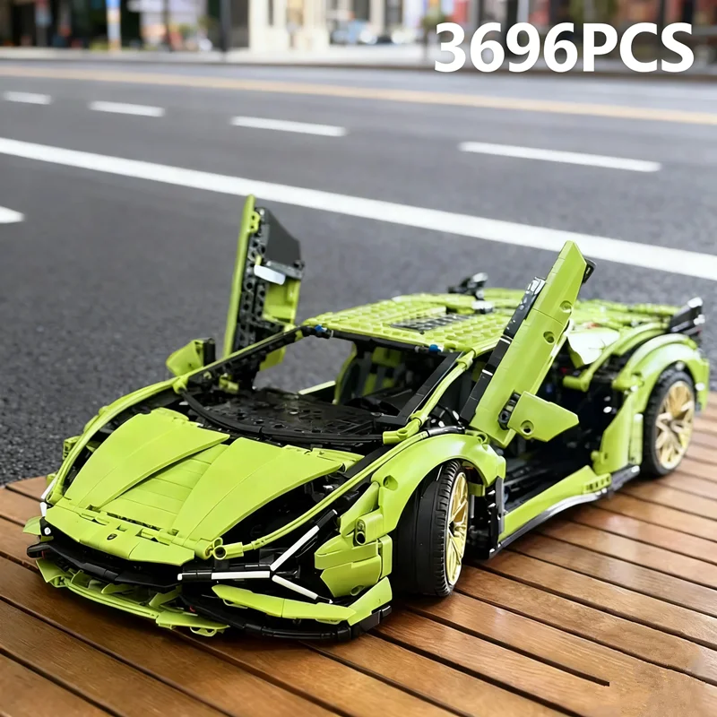 Neue 3696-teilige Technische Sian Bausteine Kompatibel mit MOC 42115 Modellbausatz für Erwachsene Sportwagen-Spielzeug für Jungen Geschenke Image