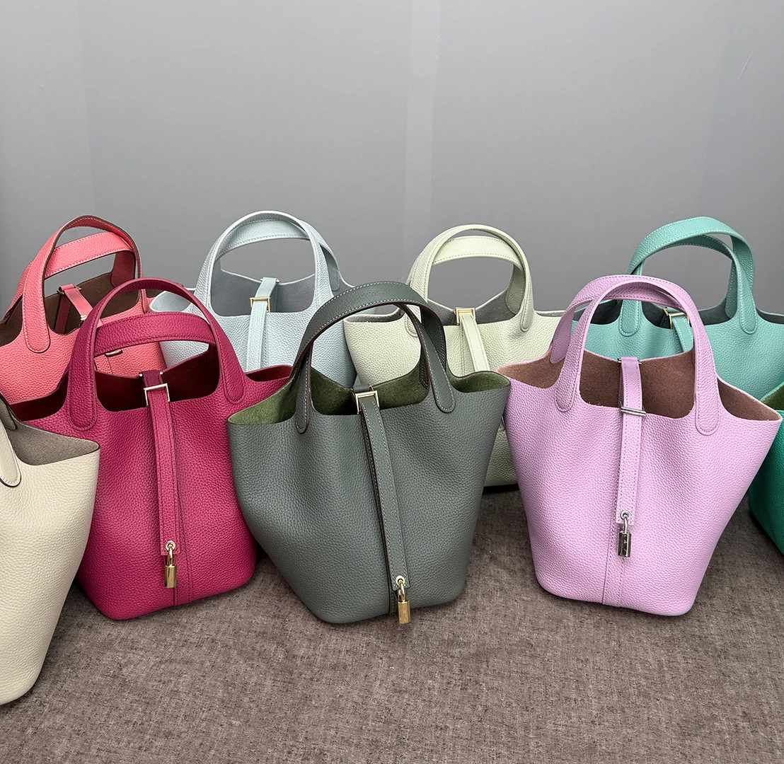 MENDY Borse da donna Borse Borsa a secchiello 18/22 Grande piccola borsa tote alla moda Borse a mano da donna di design di qualità di lusso in vera pelle borse firmate dorate borse luxury firmate