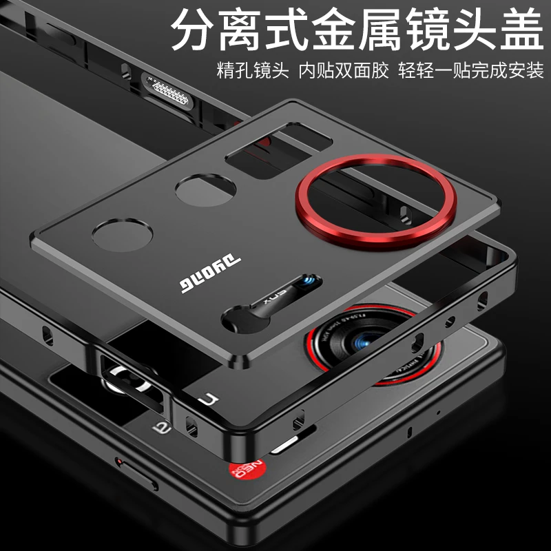 Metall Hohl Rahmen Fall Für Nubia Z70 Ultra Objektiv Film Schutz Wärmeableitung Abdeckung Für Nubia Z70S Ultra Stoßfest Stoßstange Image