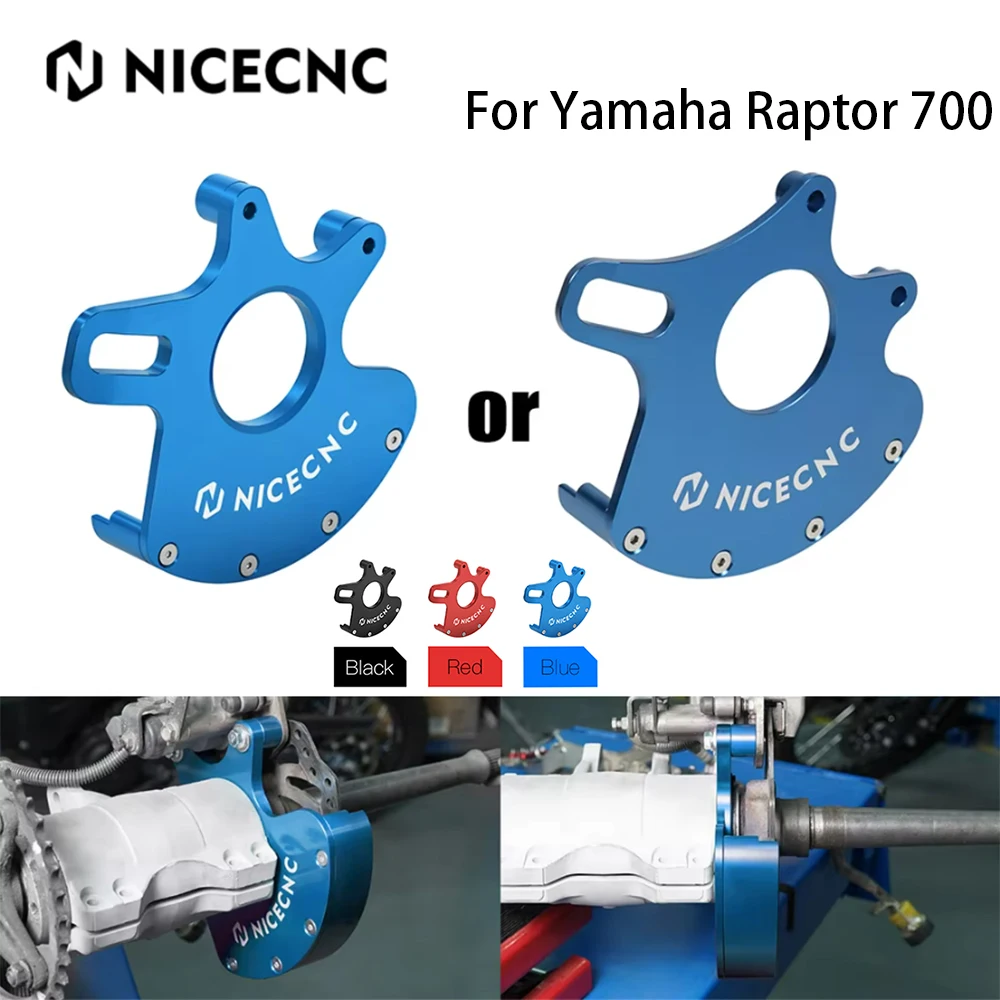 NICECNC Raptor 700 2006-2024 Pinza Freno Staffa Gancio ATV Disco Posteriore Rotore Guard Per Yamaha Raptor 700R 2006-2024 YFM700 R