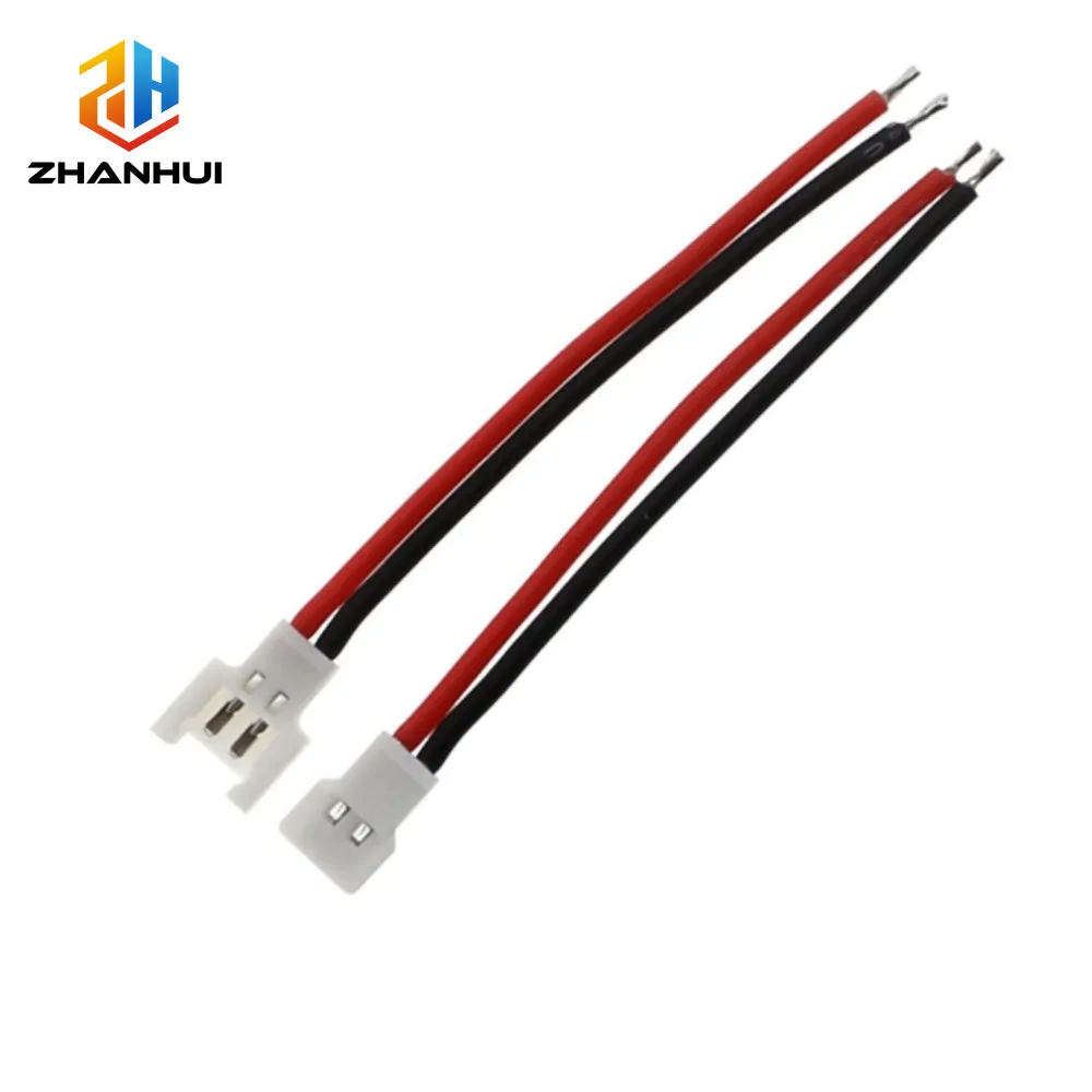 5/10 Paar MX2.0 2,0 mm Rastermaß 2-poliger Stecker-Buchse-Kabelverbinder – 15 cm 22AWG Silikonkabel-Docking-Terminal Image