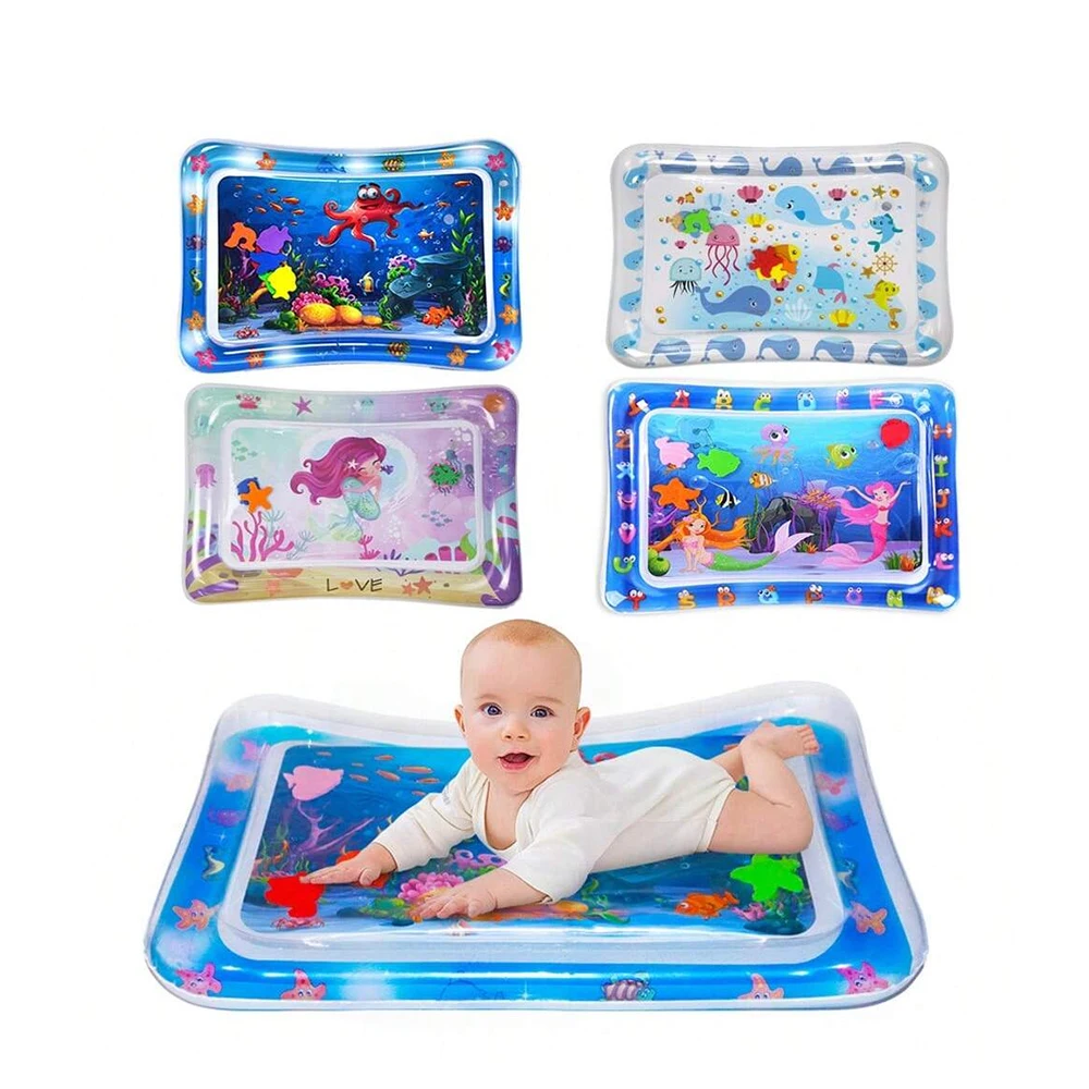 Baby Wasser Spielmatte Aufblasbares Spielzeug PVC Kindermatte Spielmatte Kleinkind Aktivität Spielcenter für Kinder Spielzeug Bildung Bauchzeit