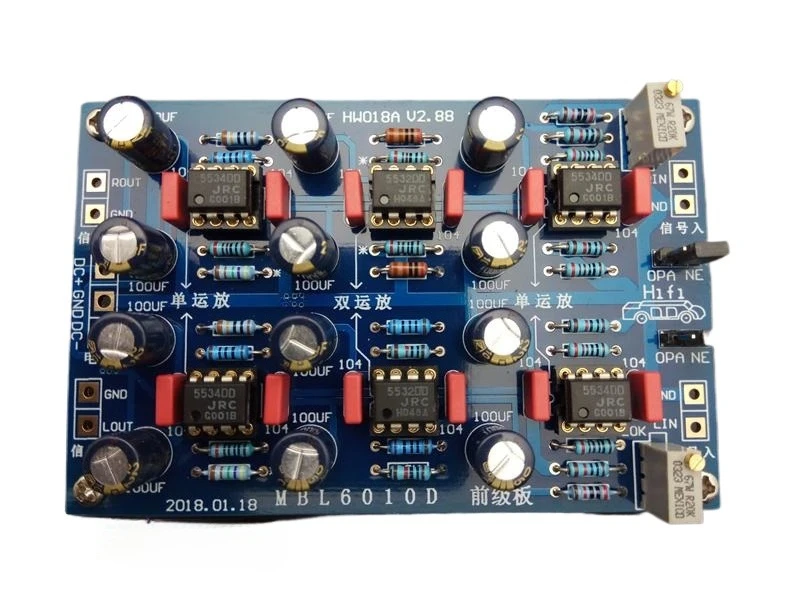 HW018A MBL6010D Frontstage Board Sound Modulation Board Fernbedienung Lautstärke Front Signal Puffer Verstärkung Board Image
