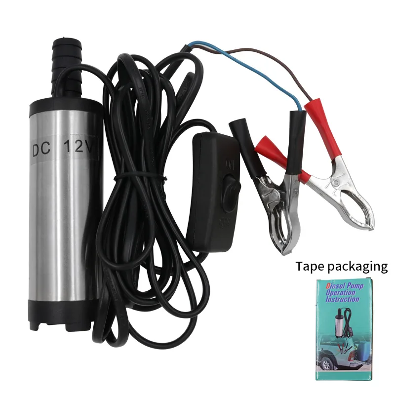 Elektrische Kraftstoff Transfer Pumpe Wasser Öl Transfer Tanken Tauch Pumpe Für Diesel Wasser Pumpe 12V 38mm Für Auto motorrad Image