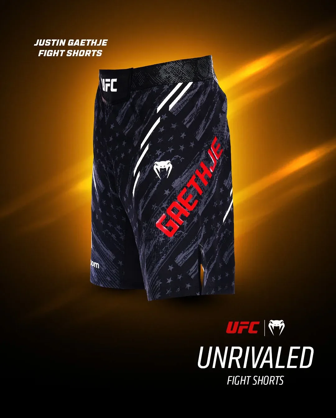 Justin Gaethje MMA Fight Night Trainingsshorts Unisex Muay Thai Jujitsu Sportshorts für UFC Top-Boxer-Fans und Athleten Image