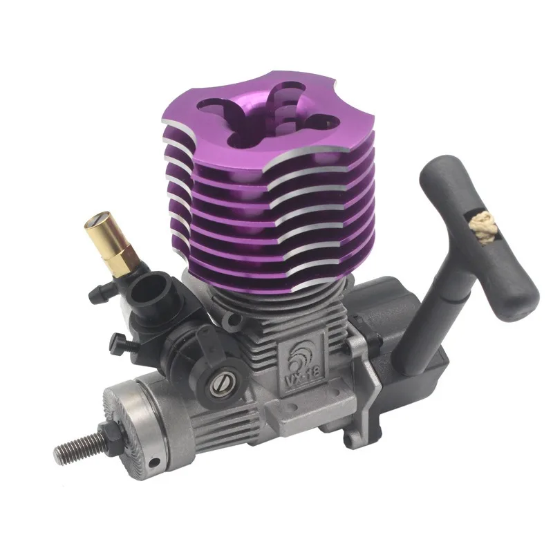 VX 18CXP Vertex 18 Motor Nitro Power 2,74 cc mit Seilzugstarter Zündkerze 02060 für 1/10 1/8 RC Modellauto Buggy HSP Himoto