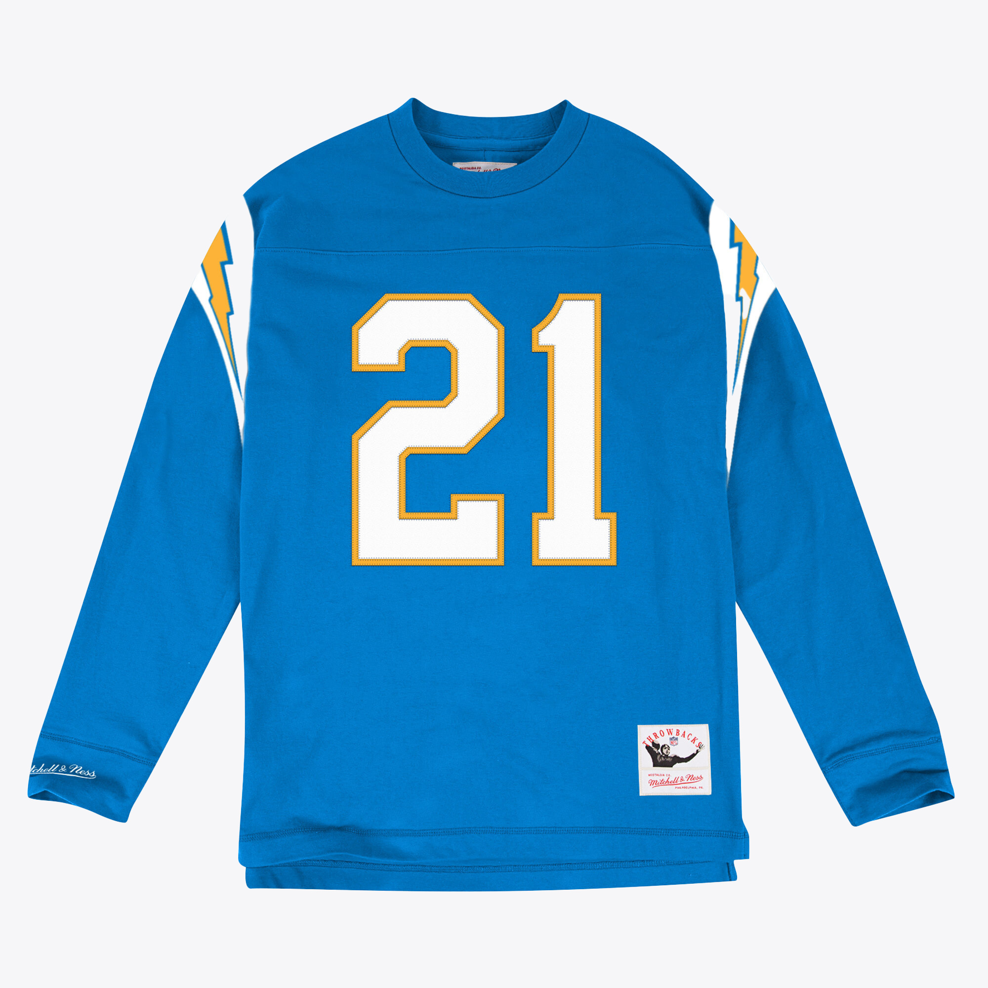 Los Angeles Chargers Mitchell & Ness Langarm-T-Shirt mit Namen und Nummer (Ladainian Tomlinson) 2006 Image