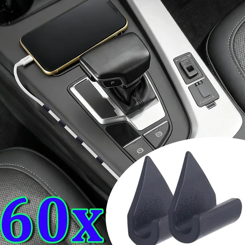 6/12/30/60PCS Auto Ladegerät Daten Kabel Befestigungs Clips Lagerung Management Clip Auto Navigation multi-funktion Festen Draht Clip Verschluss Image