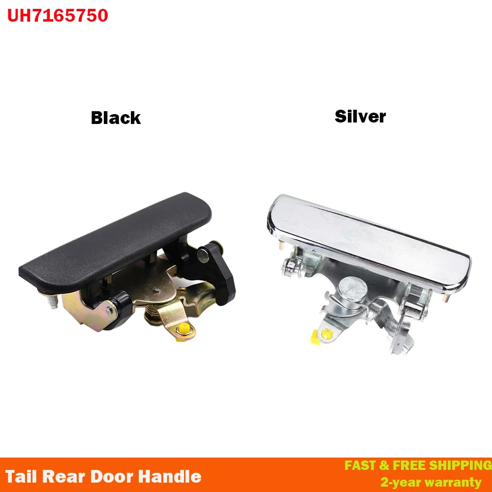 UH 7165750 Maniglia per bagagliaio posteriore argento/nero adatta per Ford Courier Pickup Ranger per Mazda Pickup 2WD-4WD B2500 1986-2006