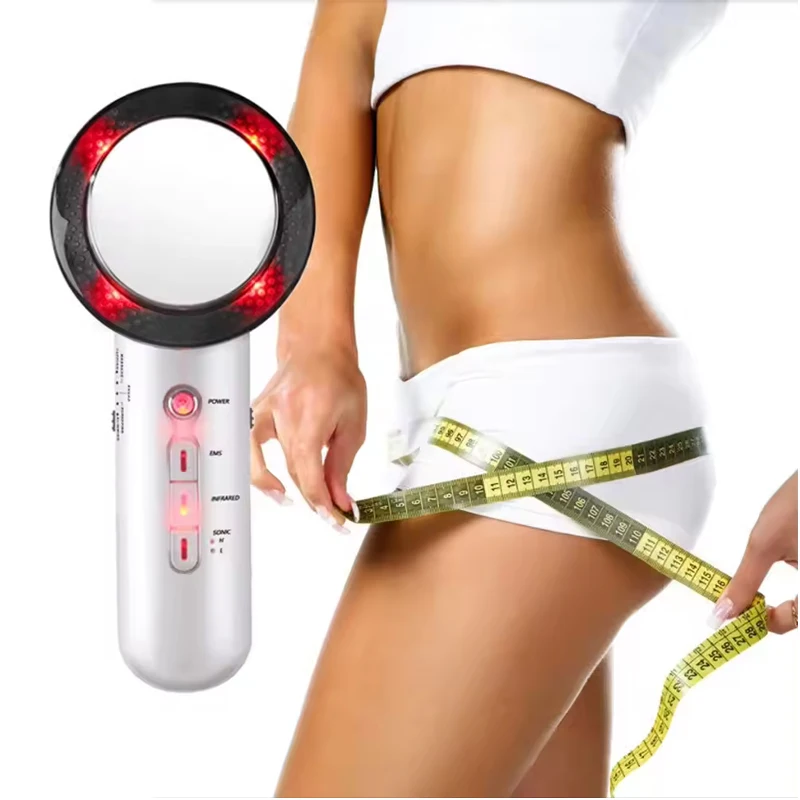 Fatburner Kavitation Schönheitsmaschine Körper Abnehmen Massagegerät Vibrator Anti Cellulite Massagegerät Akzeptab Infrarot EMS 3 in 1 Image
