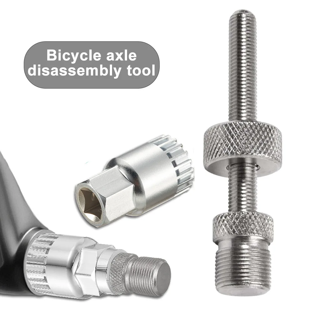 Fahrrad-Innenlager-Entferner, Fahrrad-Innenlager-Werkzeug mit Anti-Drop-Vorrichtung, Kurbelabzieher, 20 Zähne, rutschfestes Werkzeug Image