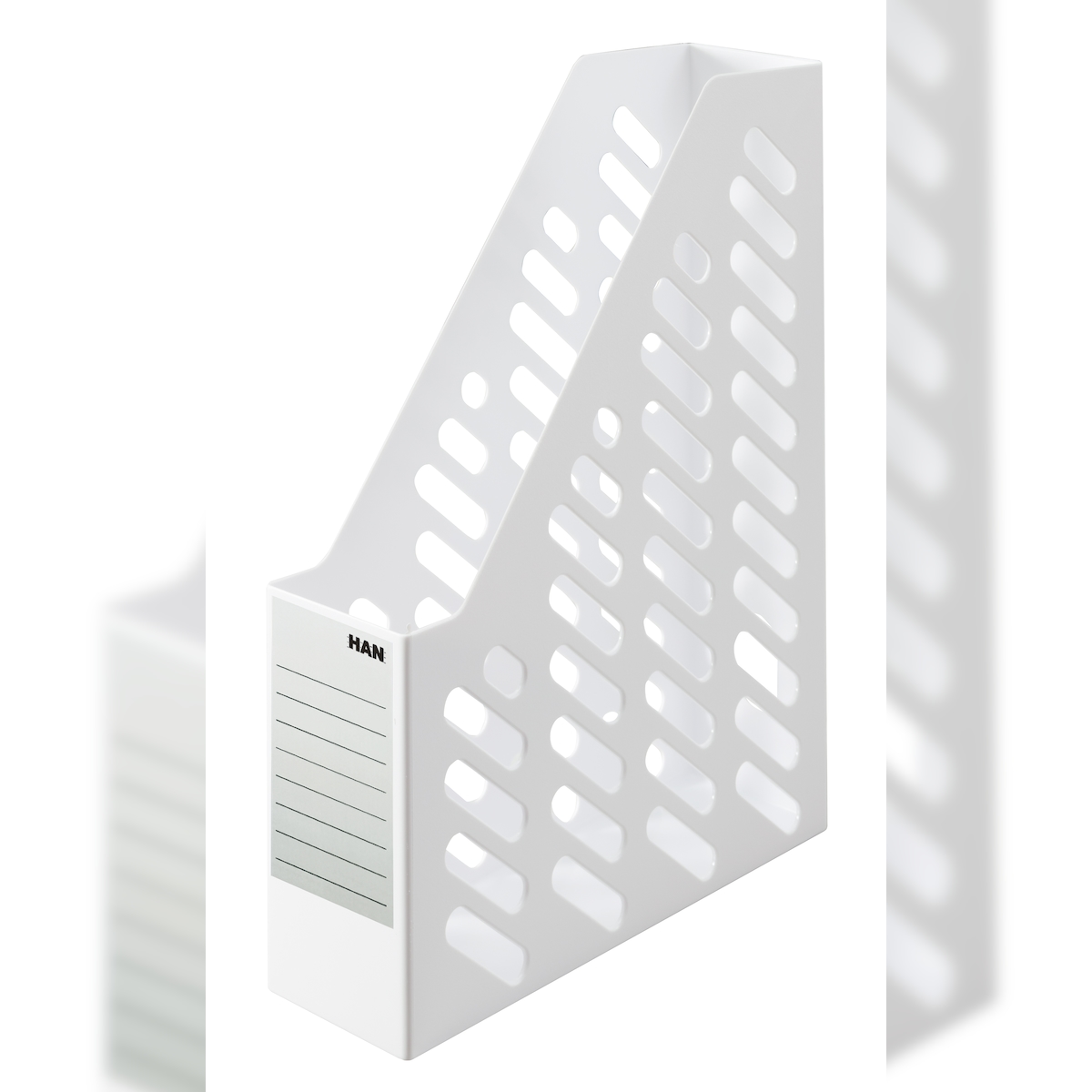 HAN 1600-12D 2 STK Stehsammler KLASSIK weiß Magazinsammler Image